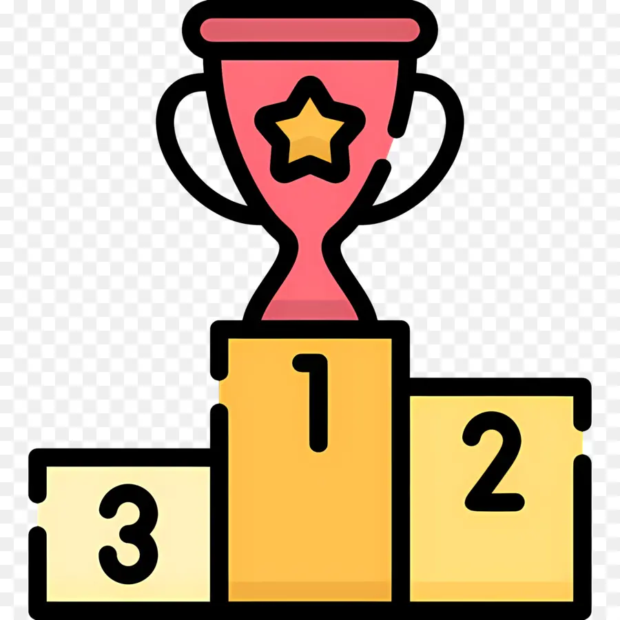 Pódio Do Troféu，Troféu PNG