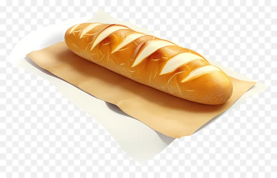 Baguete Amarela，Pão PNG