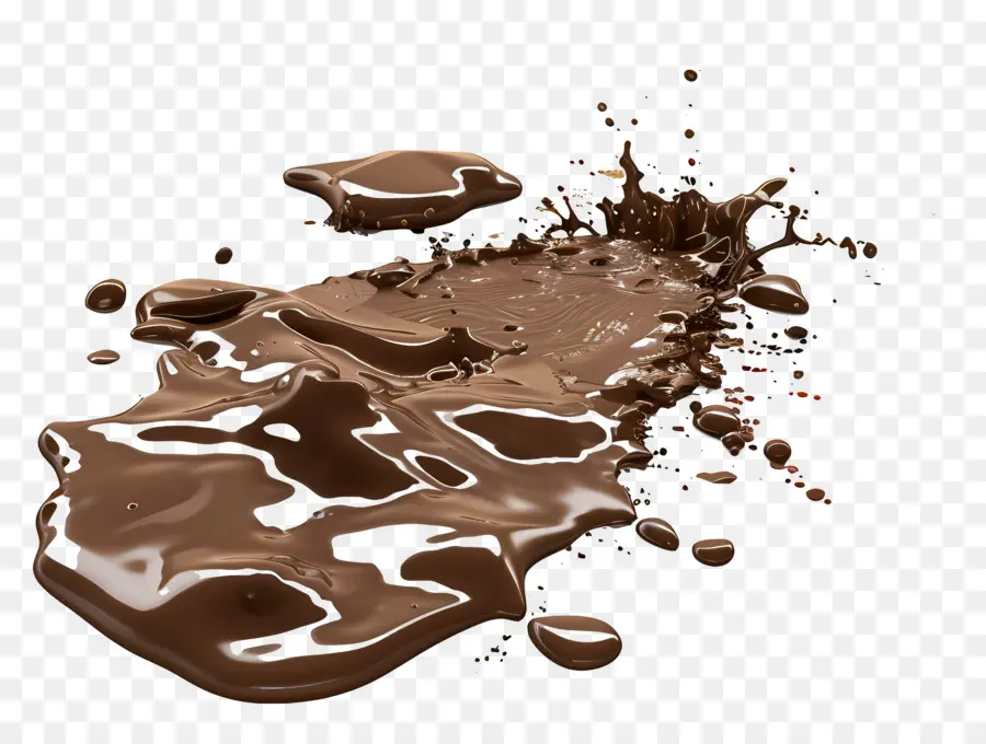 Poça De Lama，Respingo De Chocolate PNG