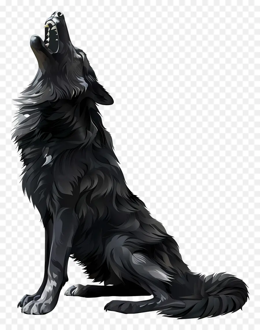 Lobo Uivando，Lobo Roxo PNG