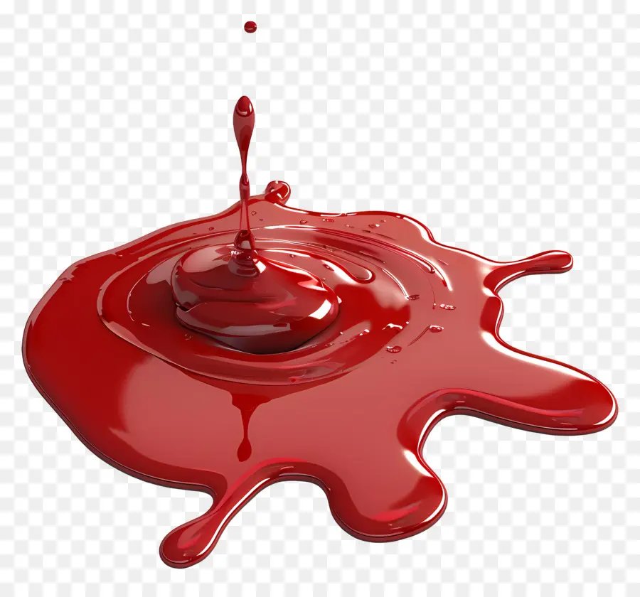 Poça De Sangue，Tinta Vermelha PNG