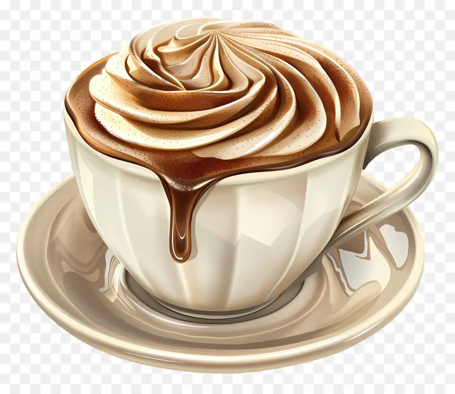 Capuccino，Xícara PNG