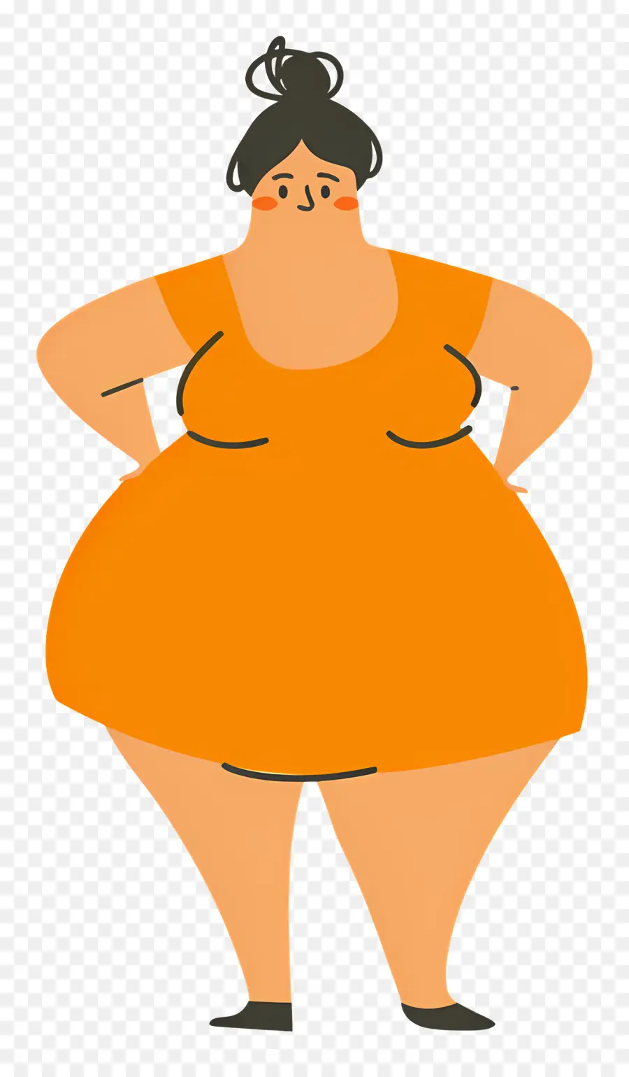 Mulher Gorda，Mulher De Vestido Vermelho PNG