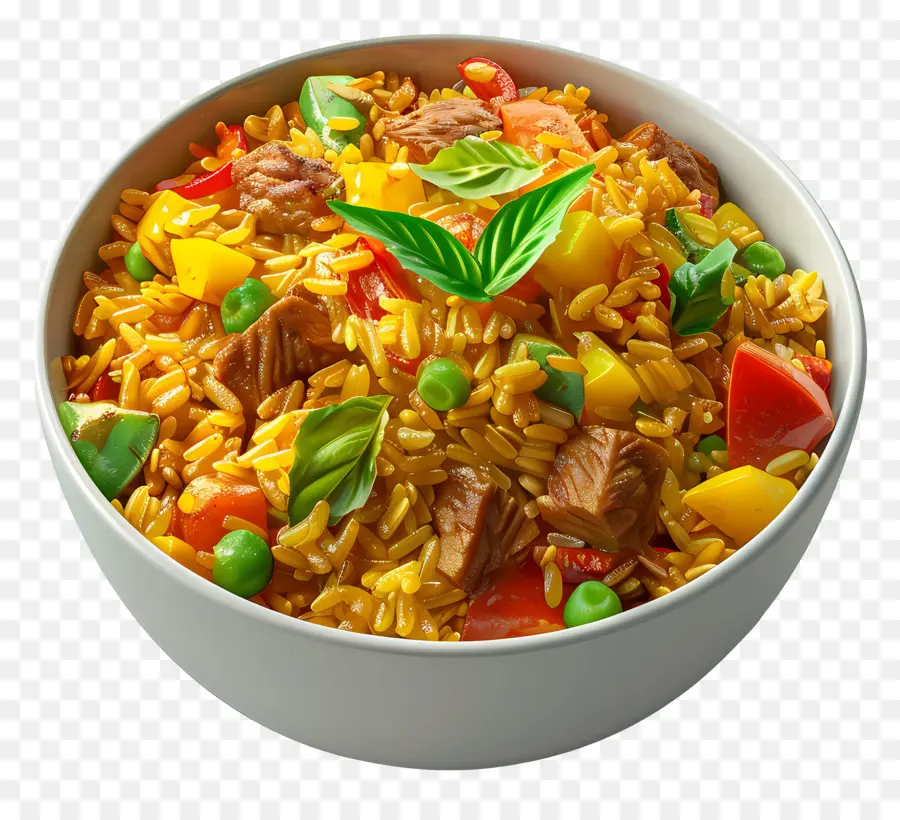 Arroz Com Curry，Tigela De Arroz Frito PNG