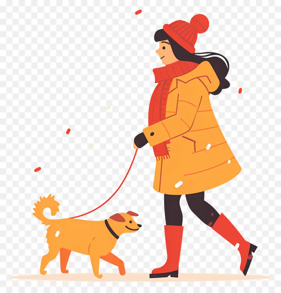 Mulher Passeando Com Cachorro，Cachorro PNG