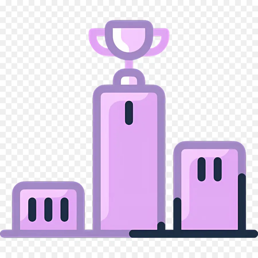 Pódio Do Troféu，Troféu Roxo PNG