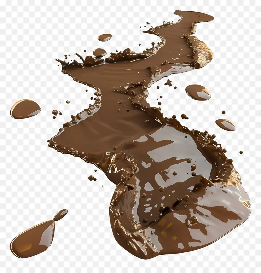 Poça De Lama，Chocolate PNG