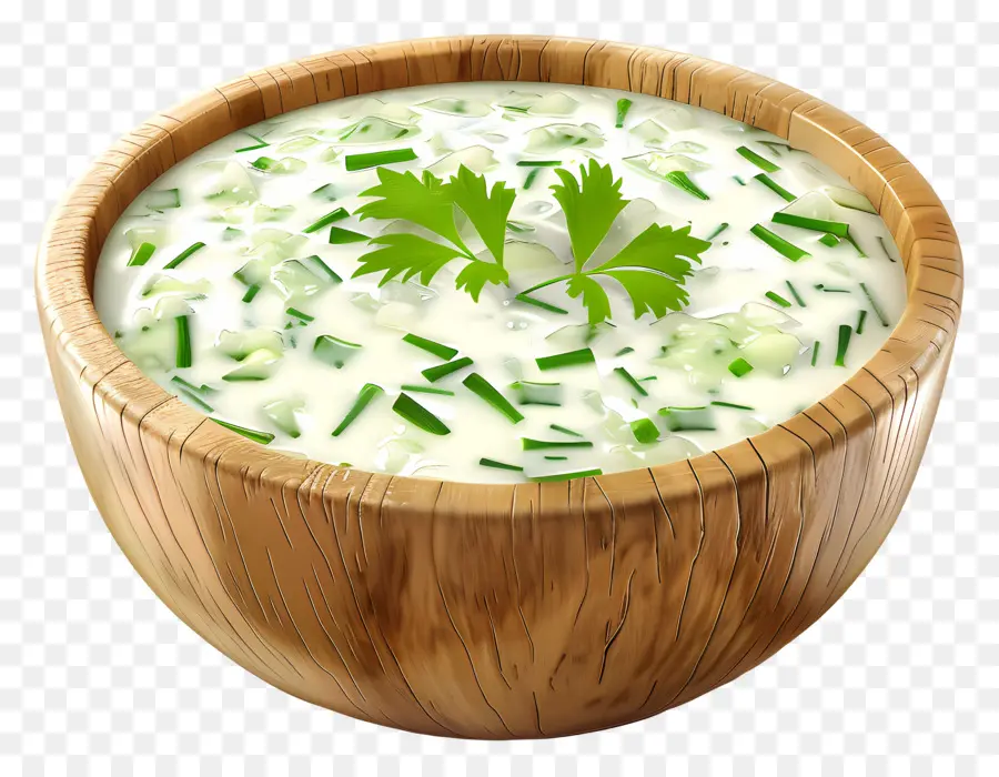 Raita Verde，Tigela De Sopa PNG