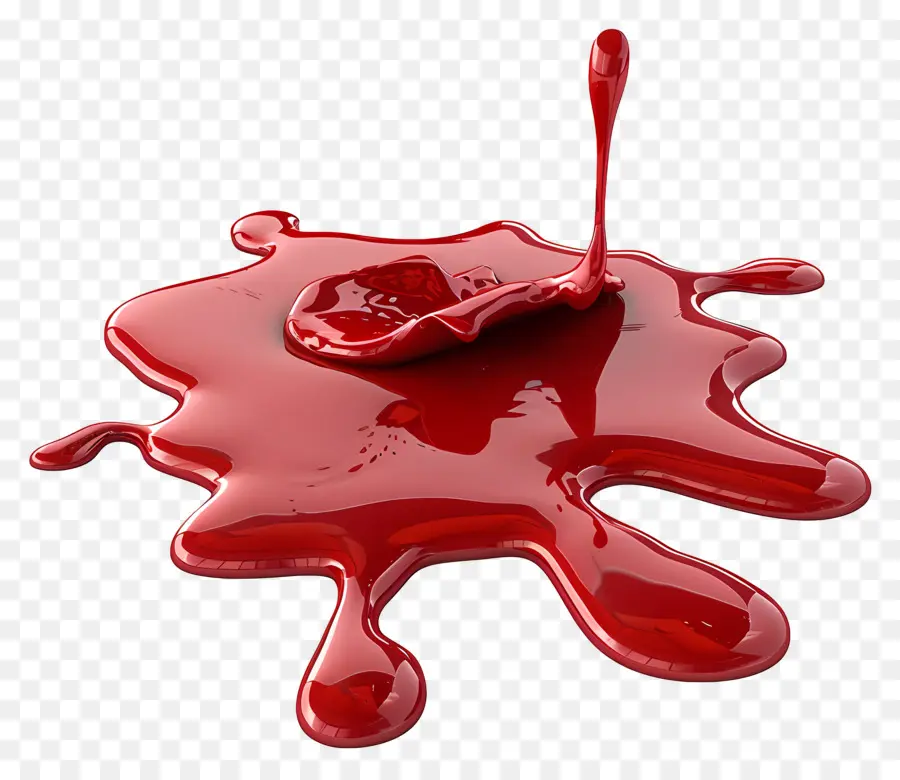 Poça De Sangue，Tinta Vermelha PNG