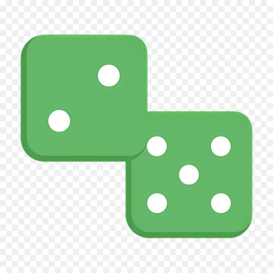 Dados De Cassino，Dados Verdes PNG