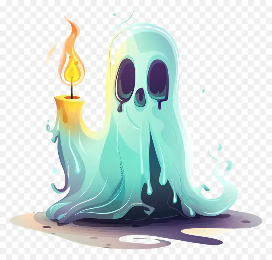 Vela Fantasma Dolorosa，Fantasma Com Vela PNG