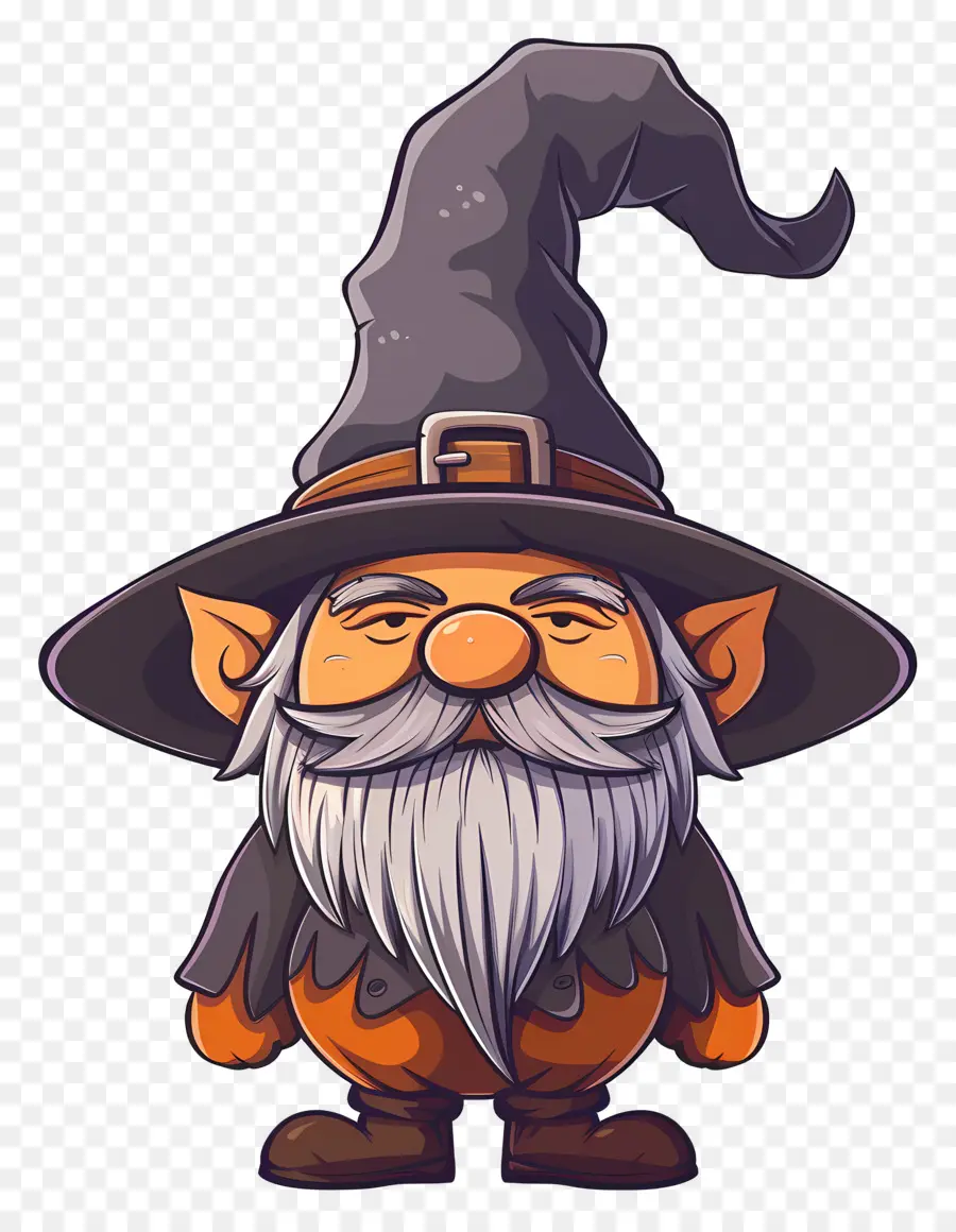 Gnomo De Halloween，Mago PNG