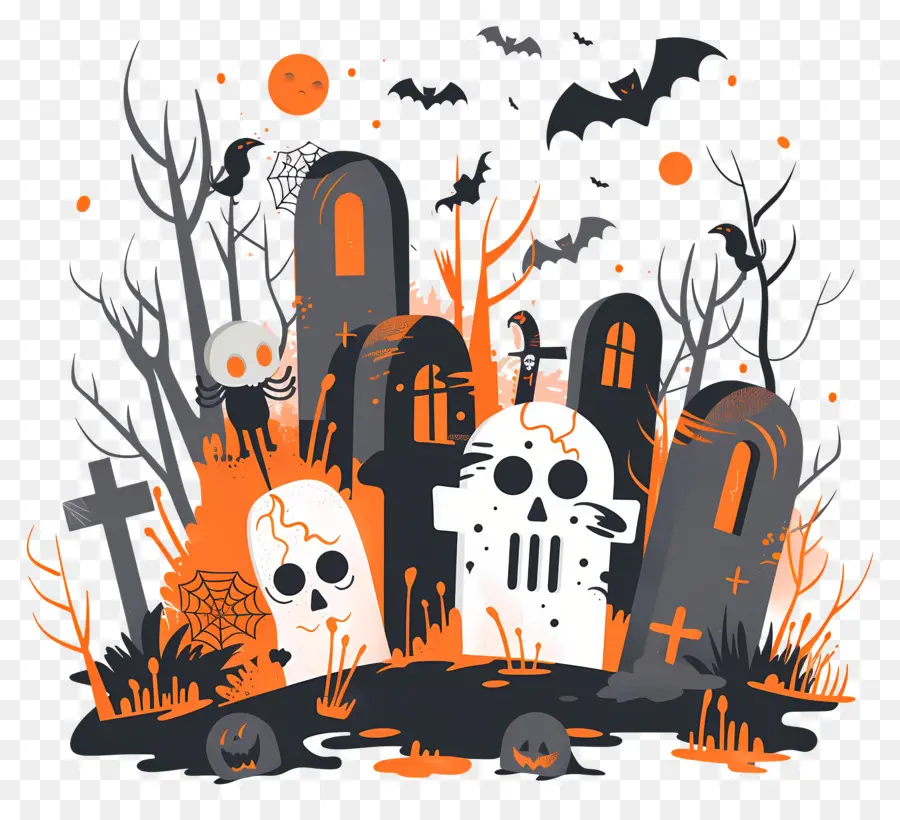 Cemitério De Halloween，Cemitério PNG