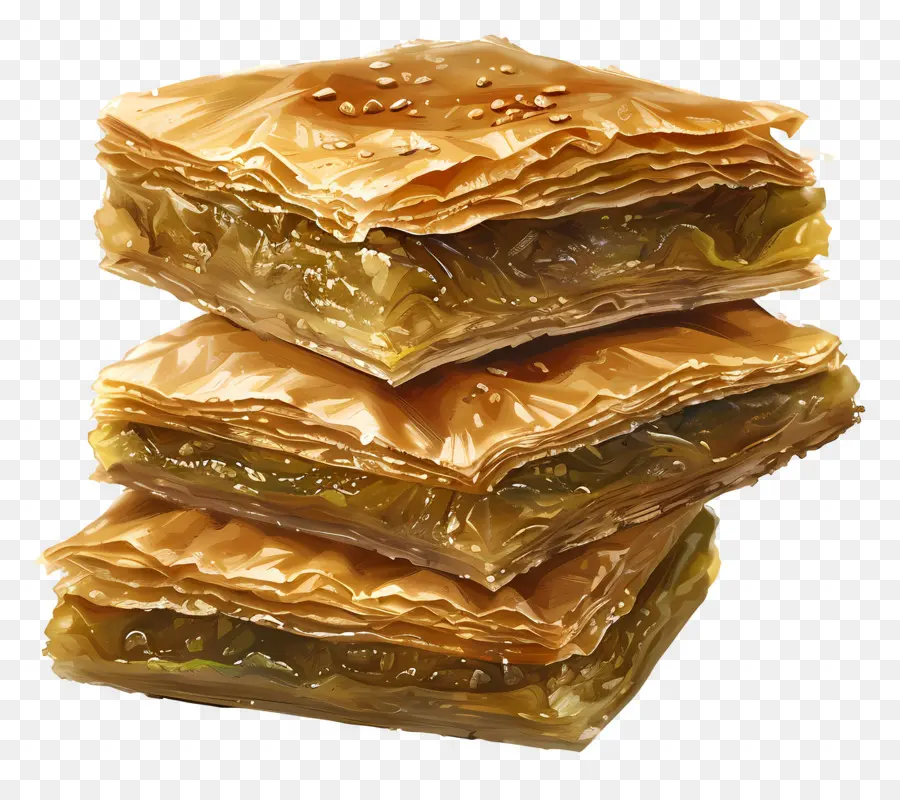 Pilha De Baklava，Baklava PNG