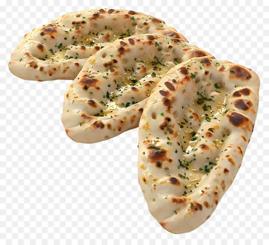 Pão Naan，Alho Naan PNG