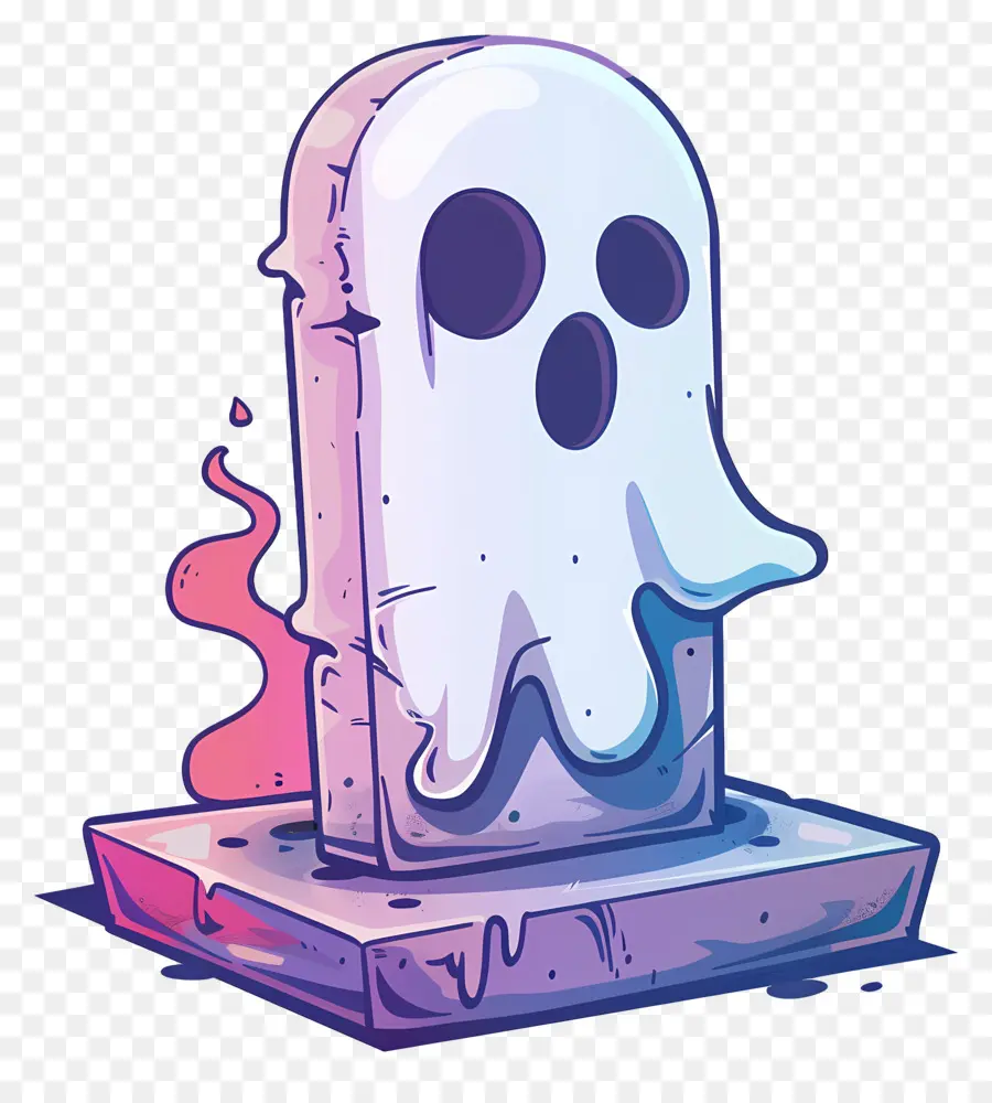 Lápide Fantasma De Halloween，Fantasma PNG