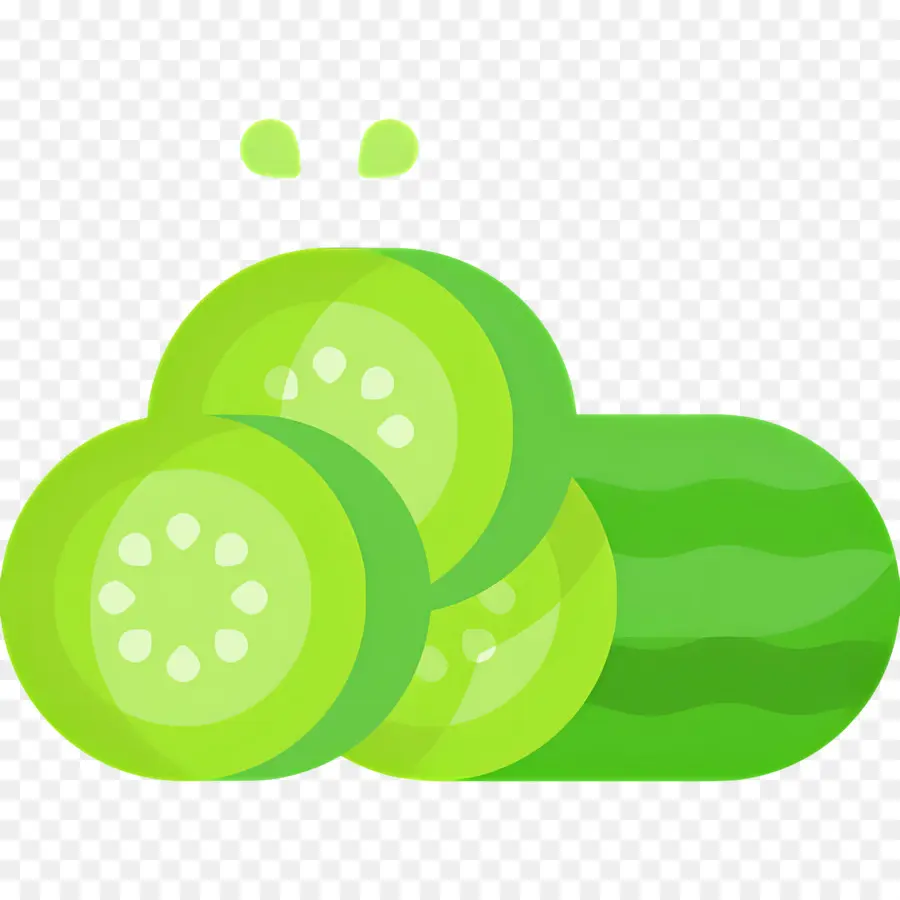 Pepino，Fatiado PNG