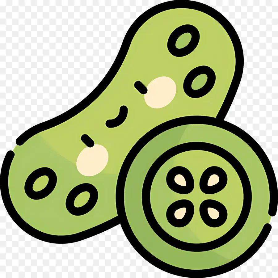 Pepino，Fatias De Pepino PNG