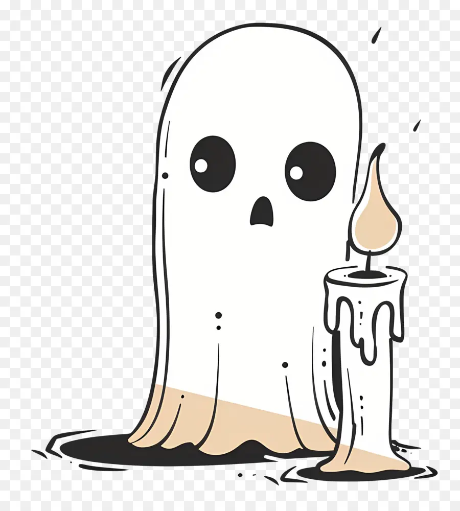 Vela Fantasma Dolorosa，Fantasma Fofo PNG