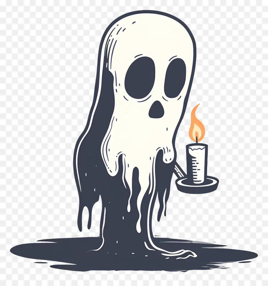 Vela Fantasma Dolorosa，Fantasma Com Vela PNG