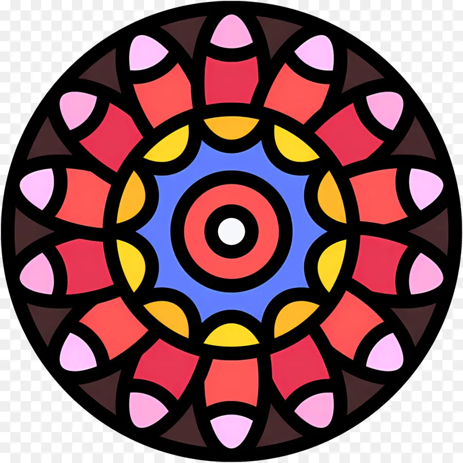 Mandala，Colorido PNG