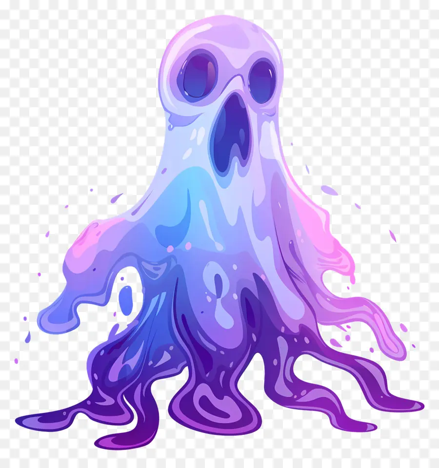 Fantasma Assustador，Fantasma Colorido PNG