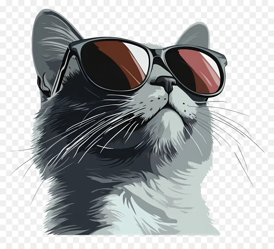 óculos De Sol，Gato Com óculos De Sol PNG