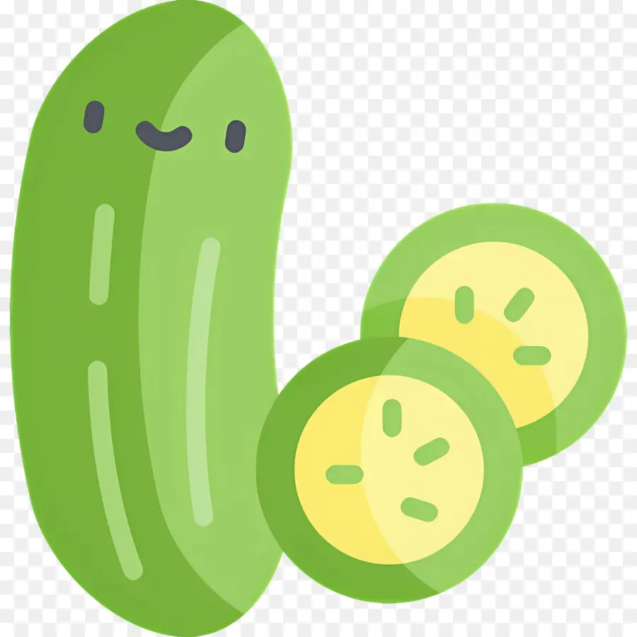 Pepino，Fatiado PNG