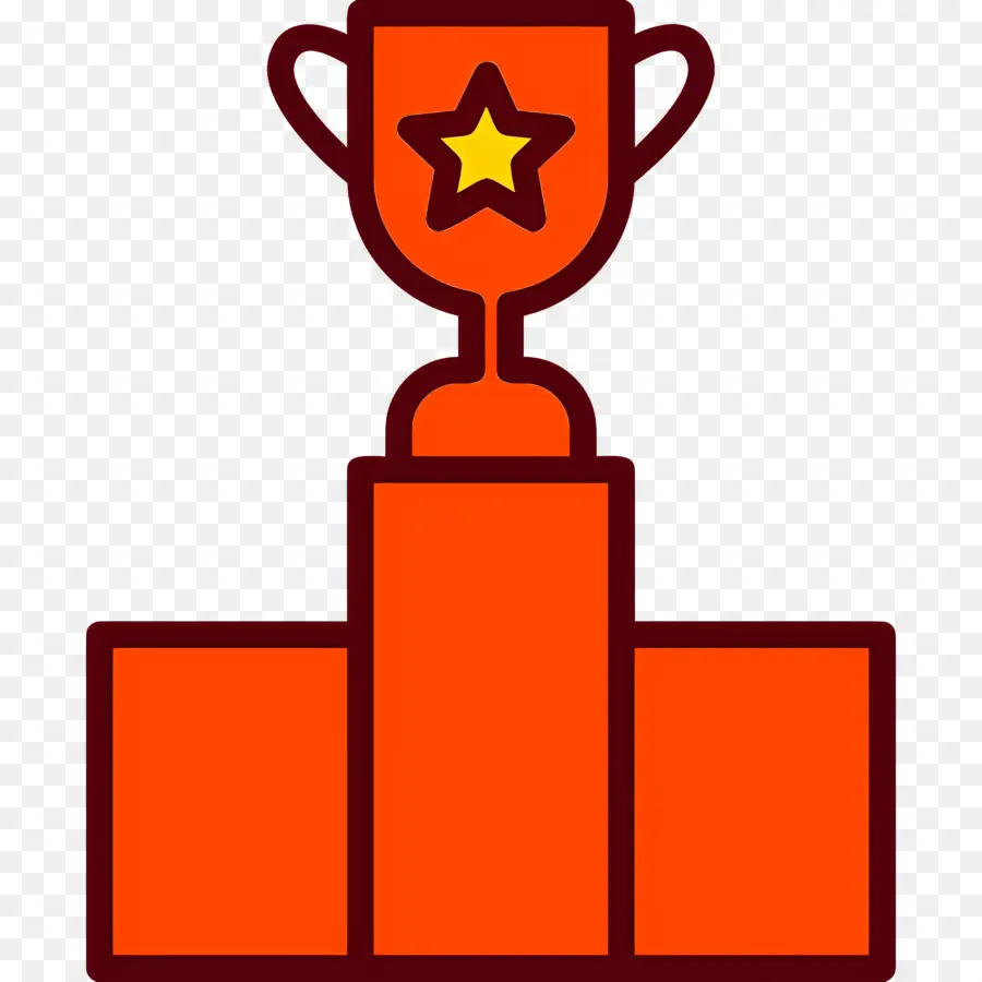 Pódio Do Troféu，Troféu PNG