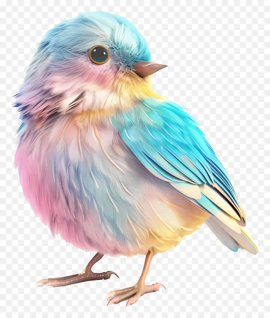 Pássaro Pastel，Pássaro Colorido PNG