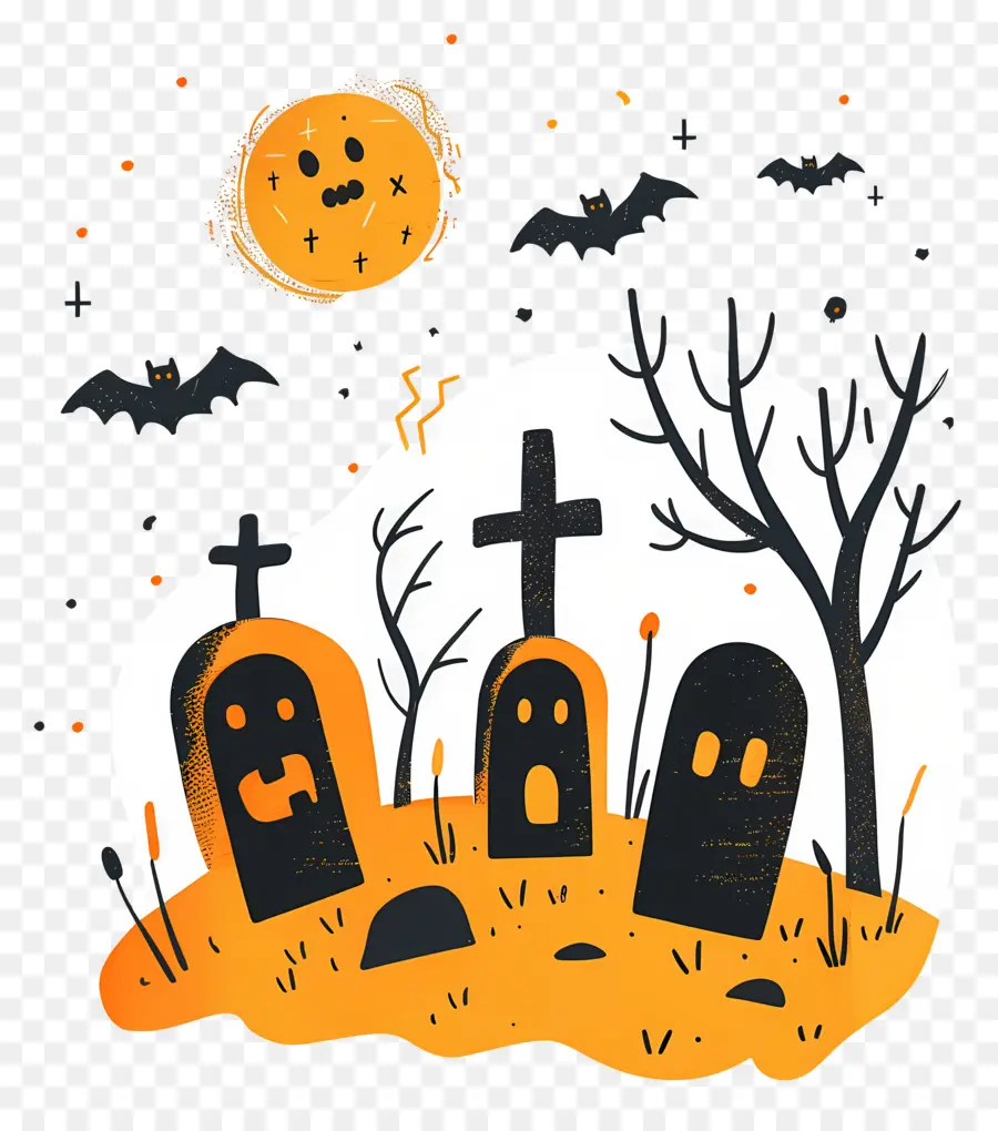 Cemitério De Halloween，Casa Assombrada PNG