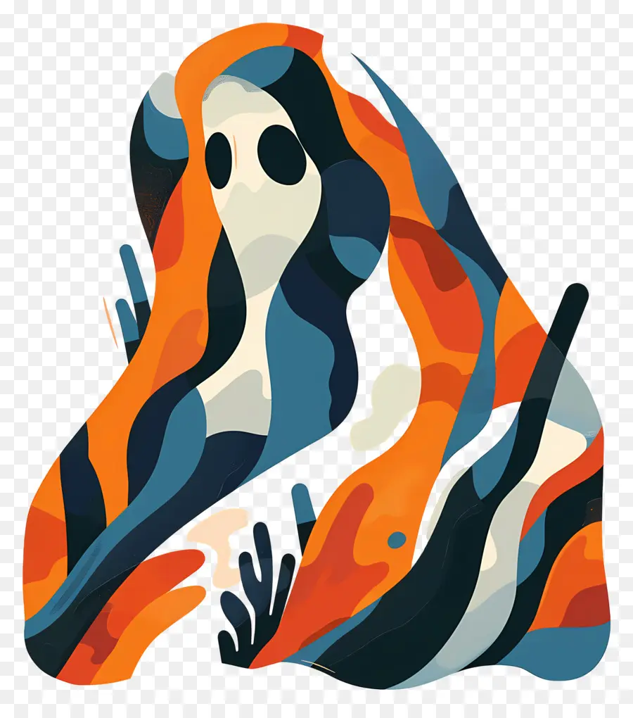 Fantasma Assustador，Fantasma Abstrato PNG