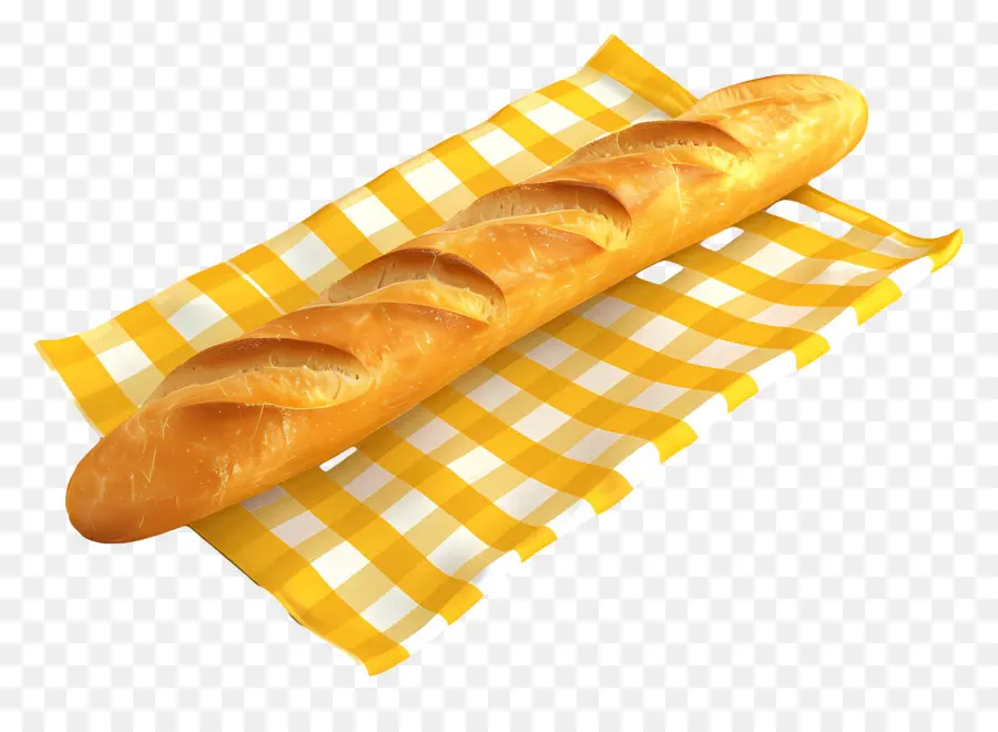 Baguete Amarela，Pão PNG