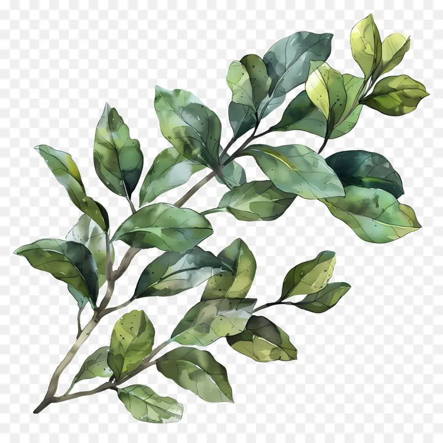 Folhagem De Arbusto，Folhas Verdes PNG