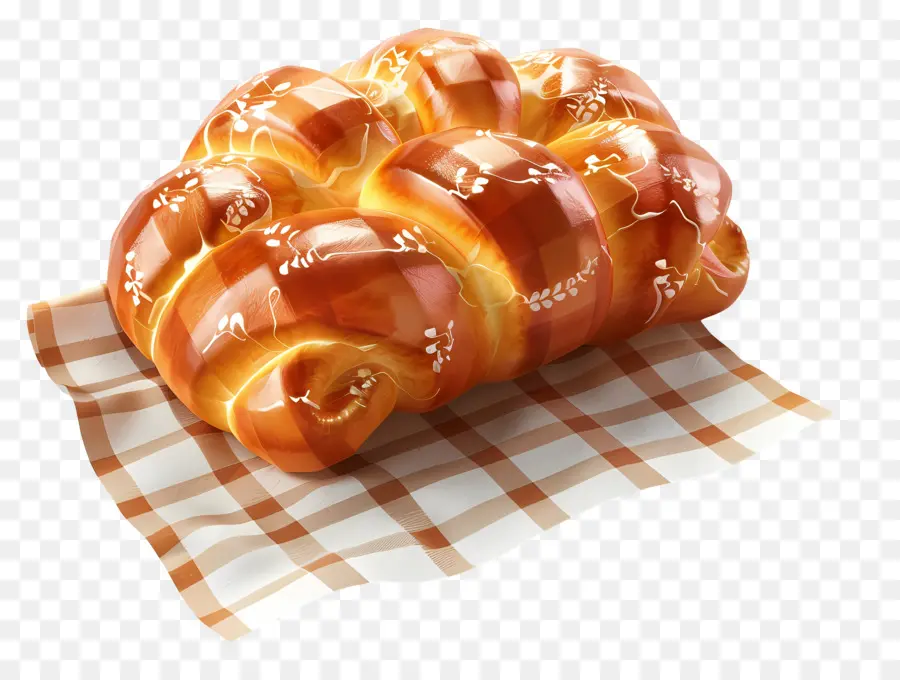 Pão Brioche，Pão Chalá PNG