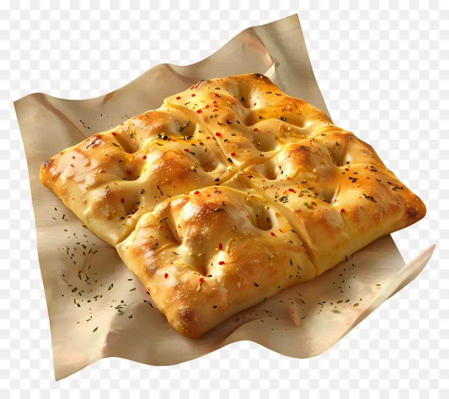 Pão Focaccia，Cozido PNG