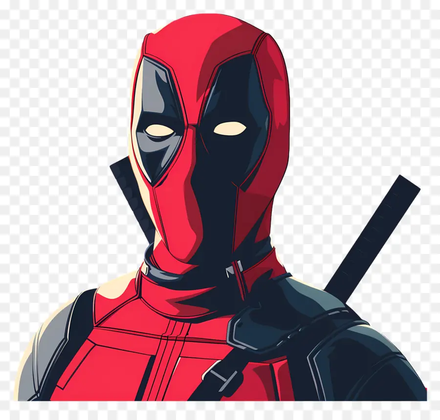 Deadpool Animado，Máscara De Super Herói PNG