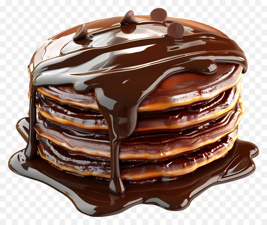 Panqueca De Chocolate，Panquecas Com Xarope PNG