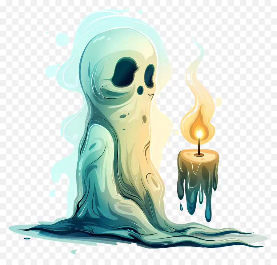 Vela Fantasma Dolorosa，Fantasma Com Vela PNG