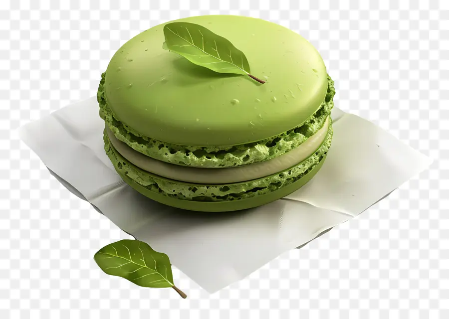 Macaron Matchá，Macaron PNG