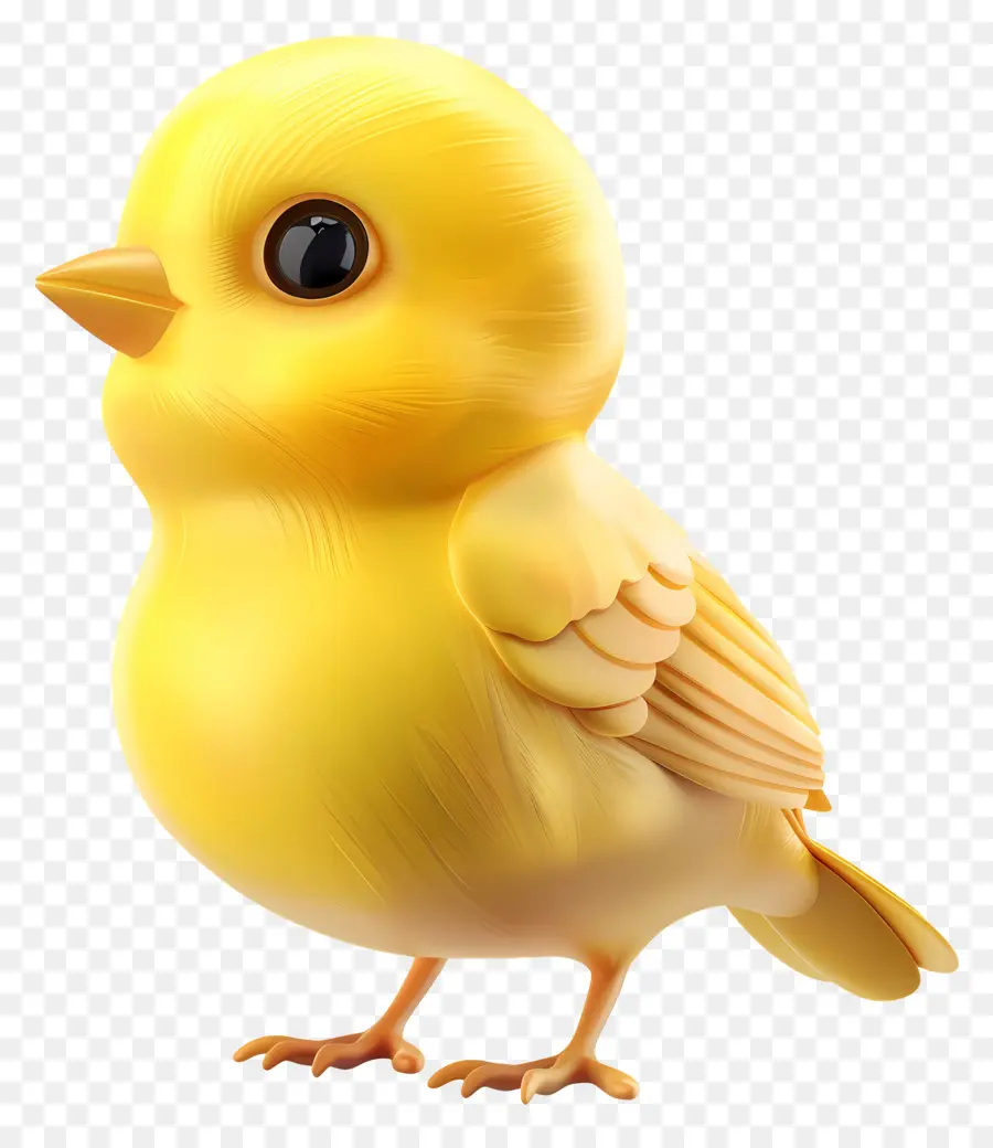 Pássaro Amarelo，Bonitinho PNG