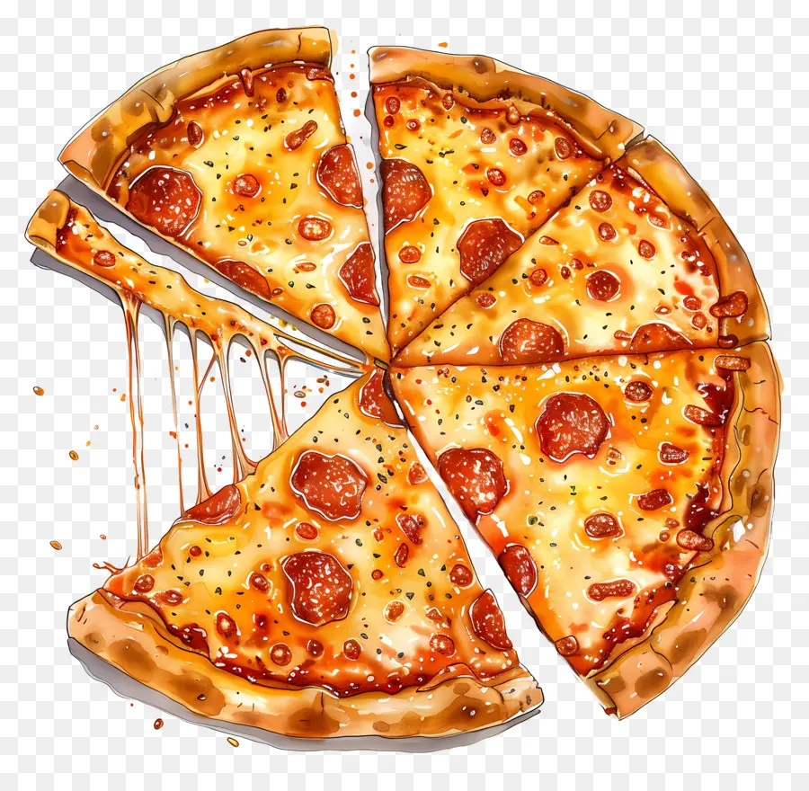 Pizza De Queijo，Pizza PNG