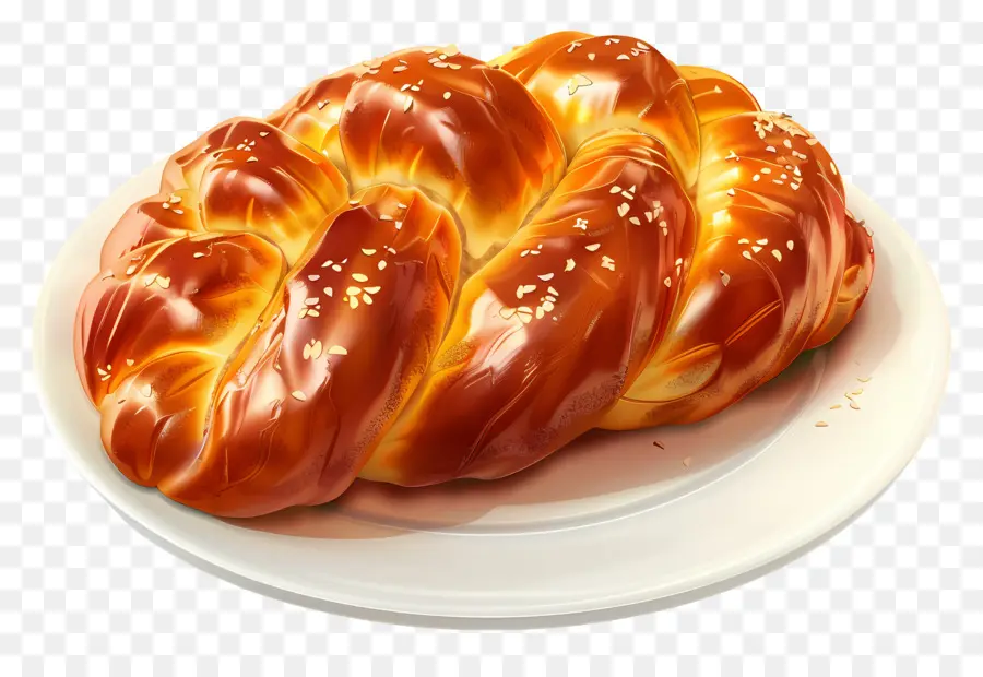 Pão Chalá，Croissant PNG