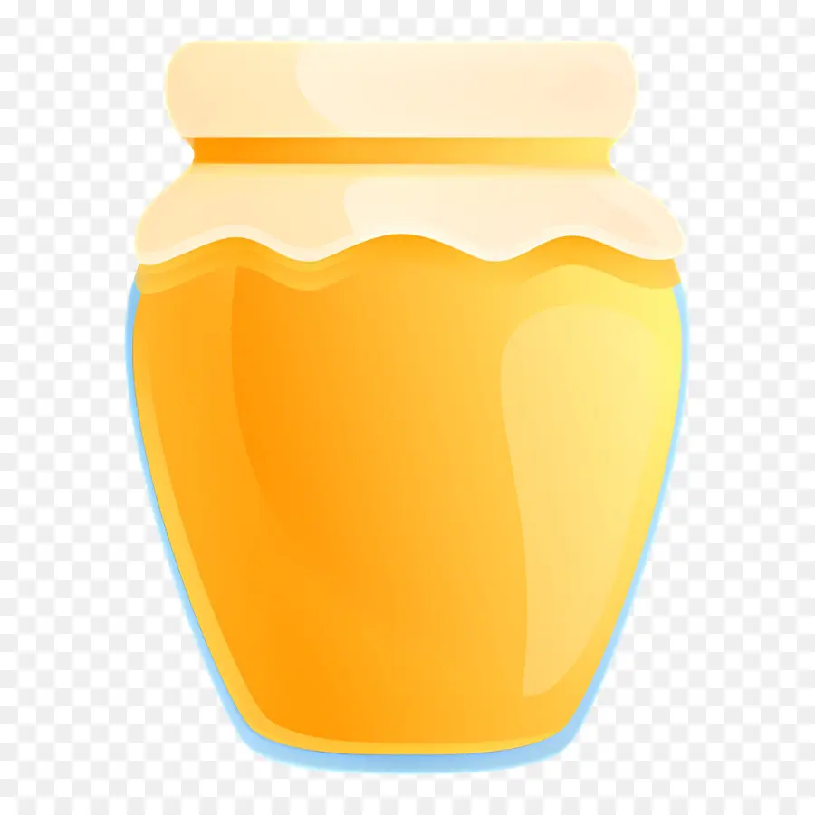 Pote De Mel，Frasco Amarelo PNG