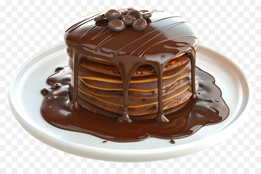 Panqueca De Chocolate，Panquecas De Chocolate PNG