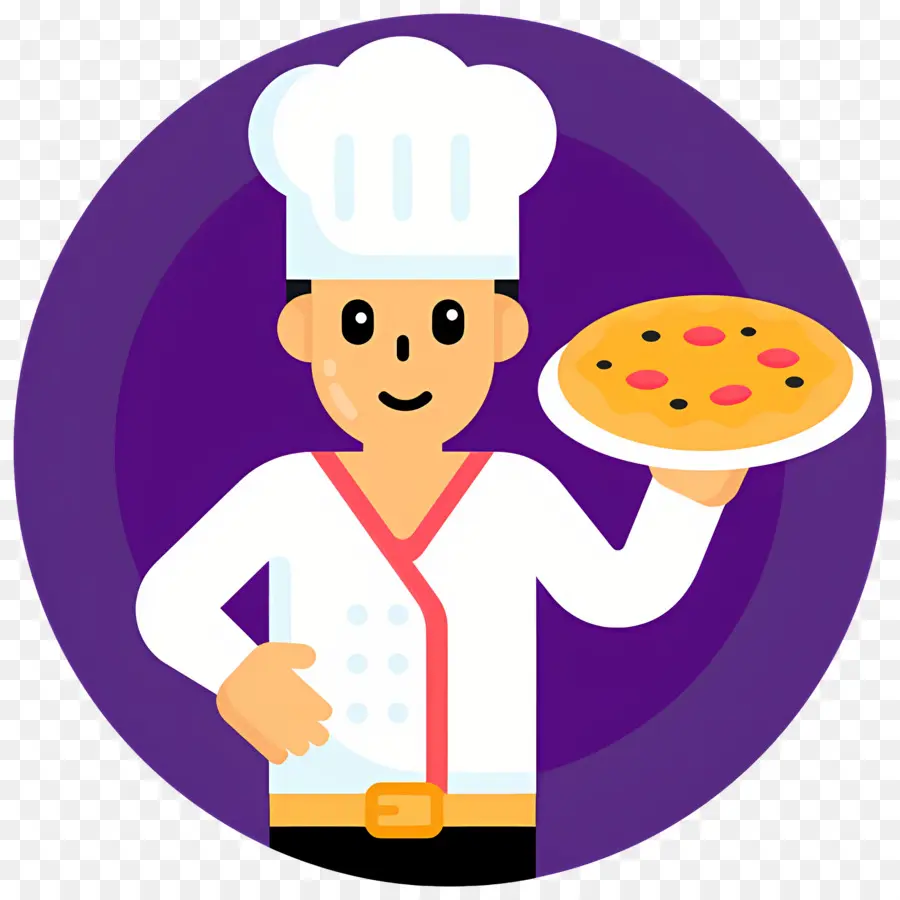 Pizzaiolo，Chef Com Pizza PNG