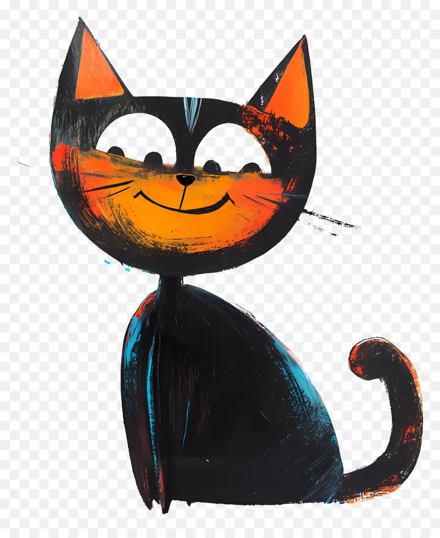 Feliz，Gato Preto PNG