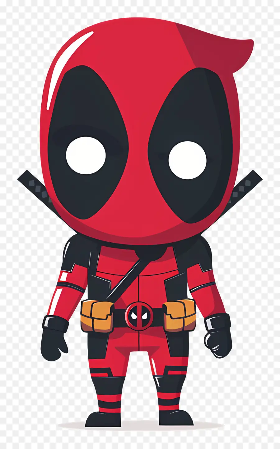 Deadpool Fofo，Super Herói Vermelho PNG