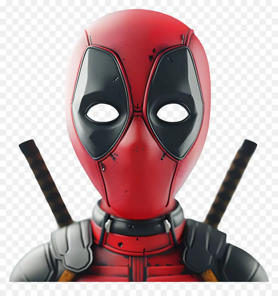 Cara De Deadpool De Desenho Animado，Máscara De Super Herói PNG