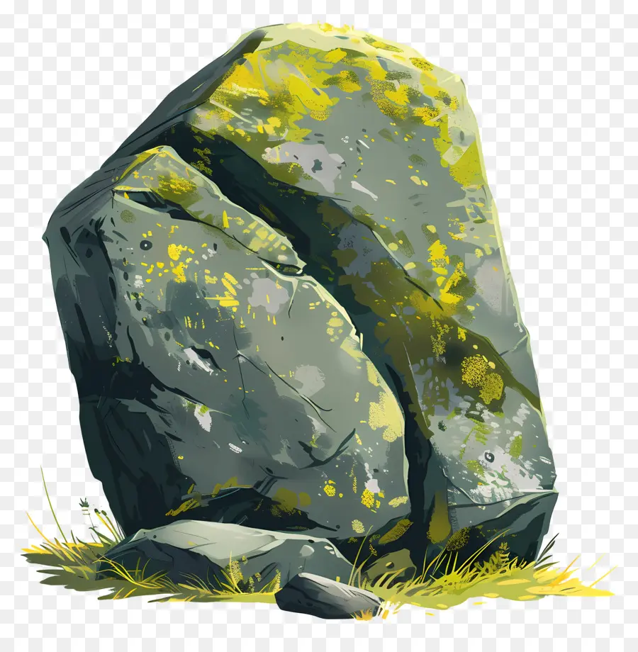 Pedra Musgo，Pedra PNG